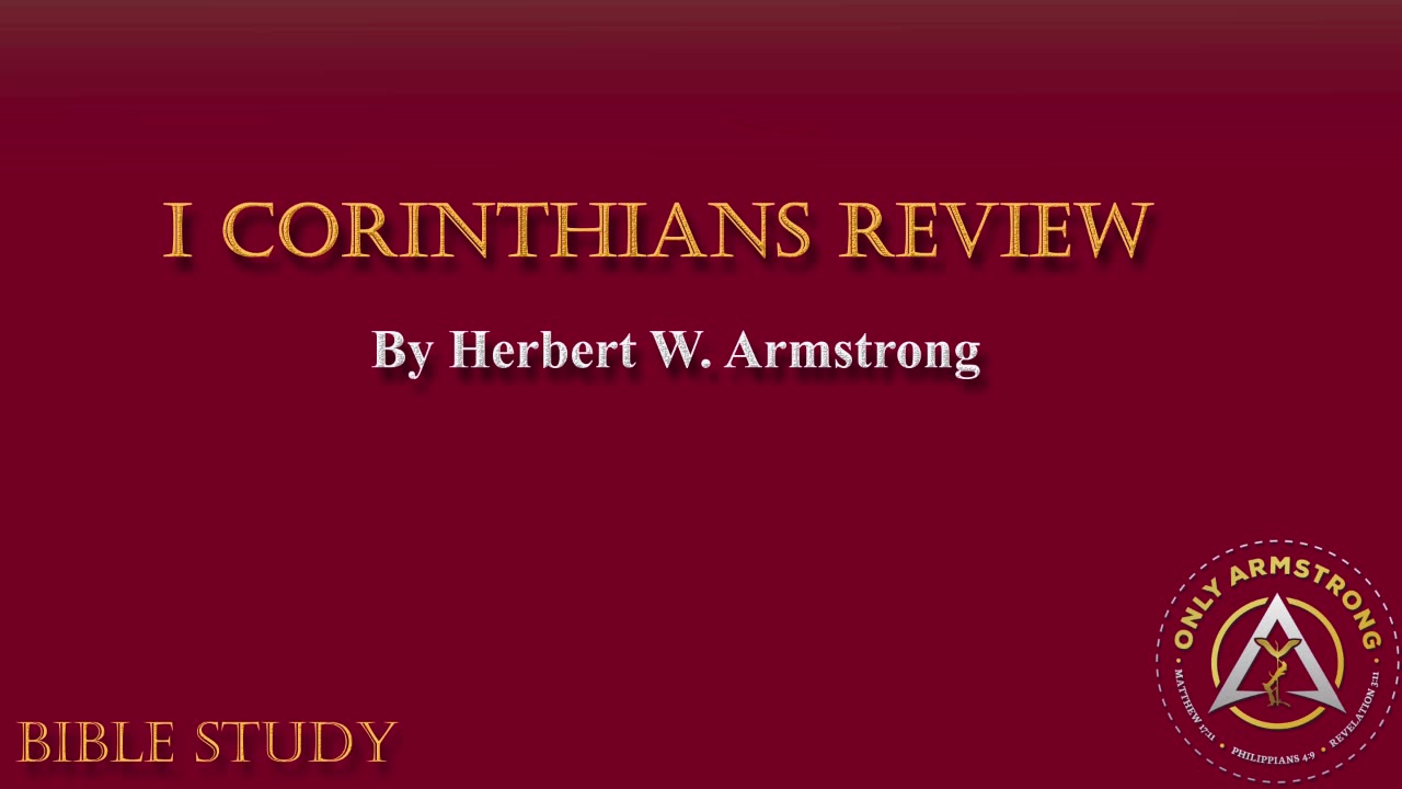 I Corinthians Review