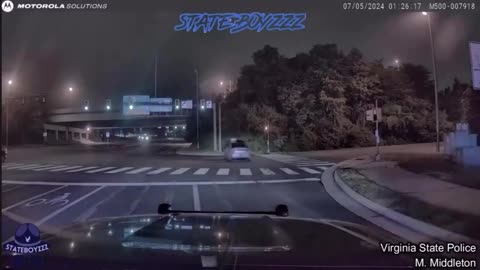 Virginia State Troopers Pursuit Through the Night : High-Speed Police Chase