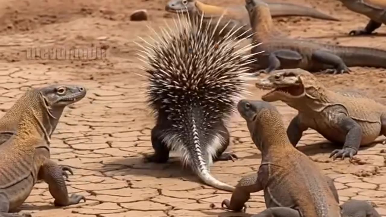 Дикобраз против воранов!))