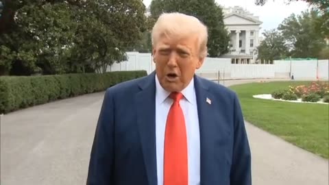 President Trump Speaks to Reporters Before Departing for Charlie Kirk Memorial