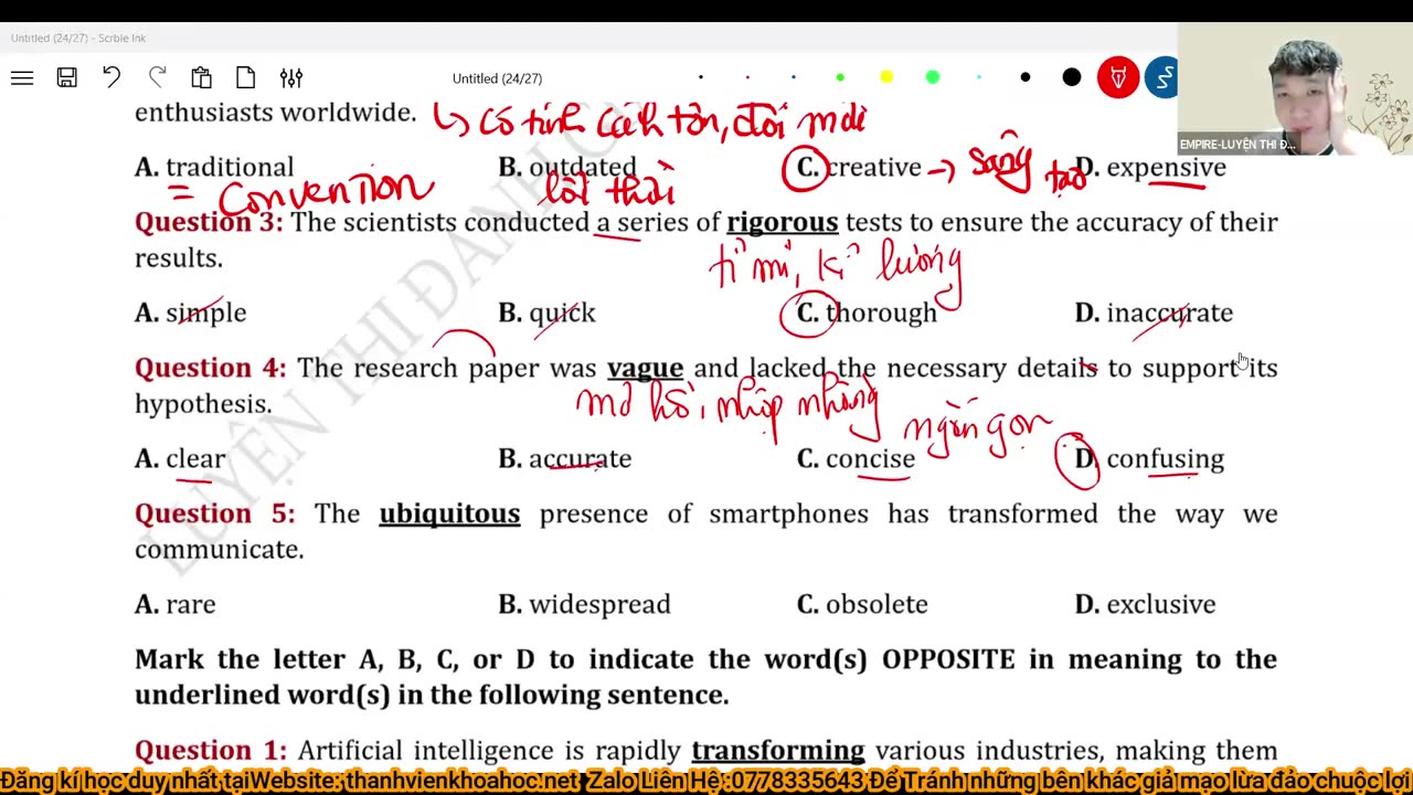 CHU DE 07 SCIENCE AND TECHNOLOGY DANG 1 MULTIPLE CHOICE mp4