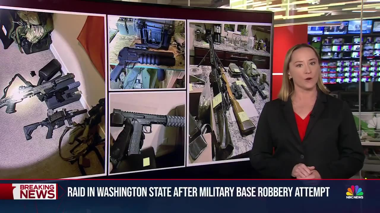 Washington state raid after two men attempt to rob military base