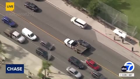 INSANE police chase in SoCal earlier today