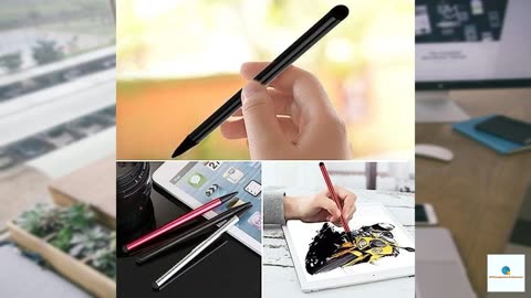 2pcs Black Stylus Pens for Universal Touch Screen Devices - Compatible with iPad, Samsung