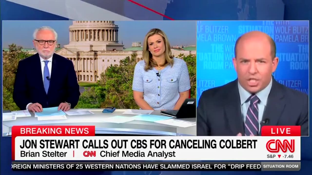Brian Stelter Wants You To Believe Comedian Bleeding CBS Dry Was Fired Because Of Trump