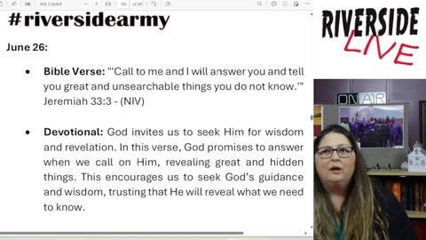 Riverside Morning Ammo Daily Devotional 6.26.25