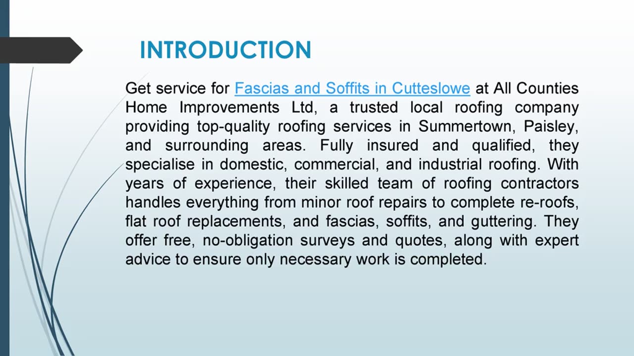 Get service for Fascias and Soffits in Cutteslowe