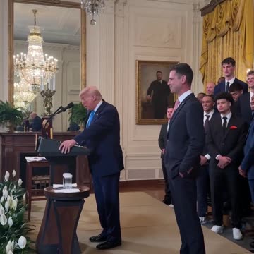 President Trump welcomes the Florida Gators