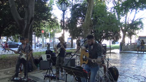 Lisbon Portugal a bit of Folkway Band in the City 22nd June 2025