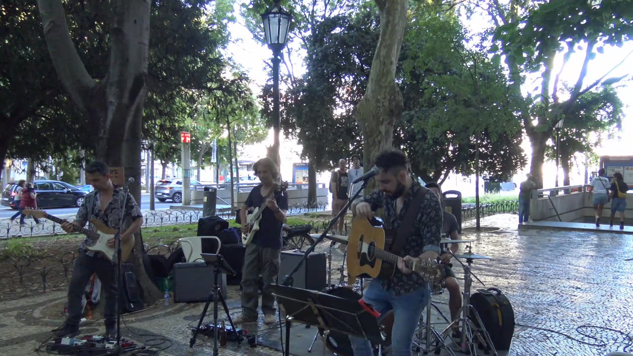 Lisbon Portugal a bit of Folkway Band in the City 22nd June 2025