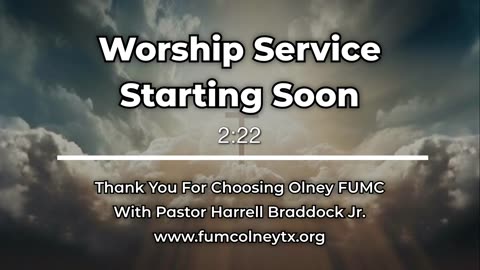 Sunday worship service