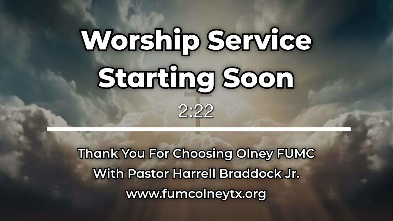 Sunday worship service