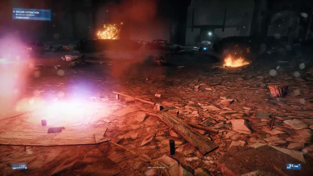 Iraq Night Urban Warfare (Run For The LZ) - Battlefield 3 - 4K