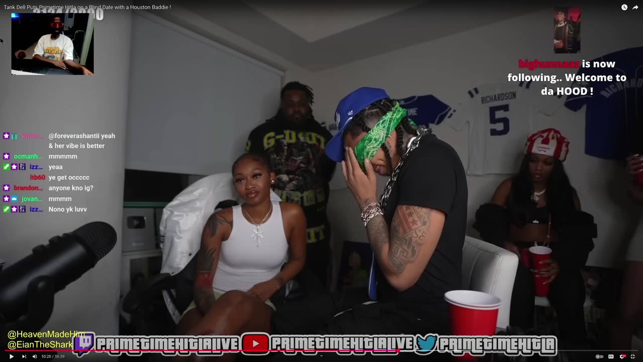 Primetime Hitla Live Tank Dell Puts Primetime Hitla on a Blind Date with a Houston Baddie REACTION