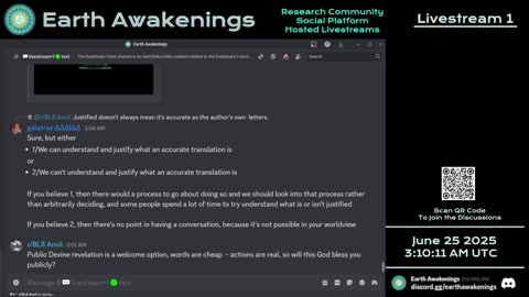 Earth Awakenings - Livestream 1 - #3251 - Live on Rumble/Youtube/X-Twitter/Twitch