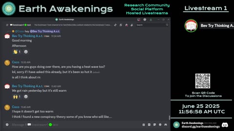 Earth Awakenings - Livestream 1 - #3254 - Live on Rumble/Youtube/X-Twitter/Twitch
