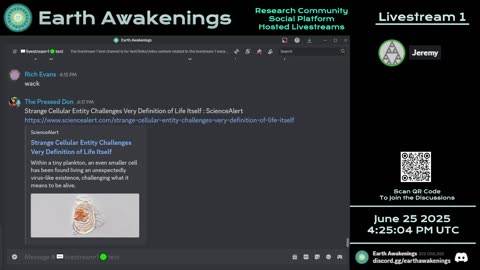 Earth Awakenings - Livestream 1 - #3254 - Live on Rumble/Youtube/X-Twitter/Twitch