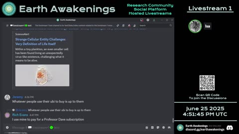 Earth Awakenings - Livestream 1 - #3254 - Live on Rumble/Youtube/X-Twitter/Twitch