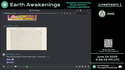 Earth Awakenings - Livestream 1 - #3251 - Live on Rumble/Youtube/X-Twitter/Twitch