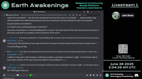 Earth Awakenings - Livestream 1 - #3254 - Live on Rumble/Youtube/X-Twitter/Twitch