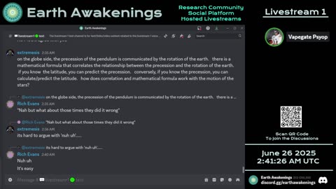 Earth Awakenings - Livestream 1 - #3254 - Live on Rumble/Youtube/X-Twitter/Twitch