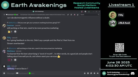 Earth Awakenings - Livestream 1 - #3254 - Live on Rumble/Youtube/X-Twitter/Twitch