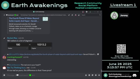 Earth Awakenings - Livestream 1 - #3255 - Live on Rumble/Youtube/X-Twitter/Twitch