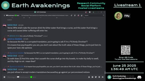 Earth Awakenings - Livestream 1 - #3251 - Live on Rumble/Youtube/X-Twitter/Twitch