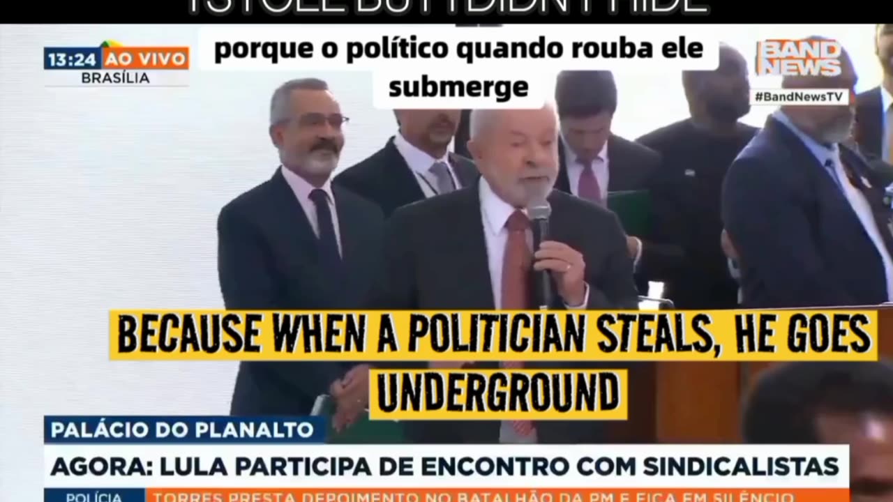 LULA THIEF CONFESSING THAT HE STOLE: I STOLE BUT I DIDN'T HIDE