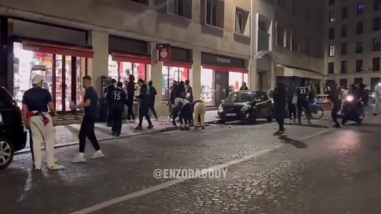 Africans destroy France