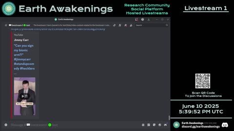 Earth Awakenings - Livestream 1 - #3220 - Live on Rumble/Youtube/X-Twitter/Twitch