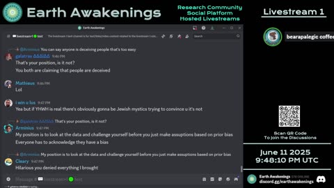 Earth Awakenings - Livestream 1 - #3220 - Live on Rumble/Youtube/X-Twitter/Twitch