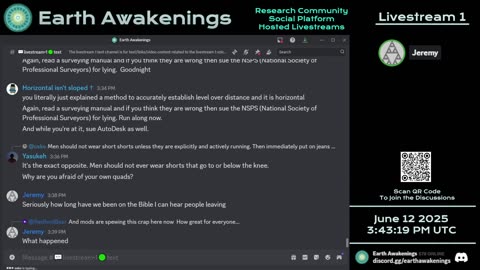 Earth Awakenings - Livestream 1 - #3225 - Live on Rumble/Youtube/X-Twitter/Twitch