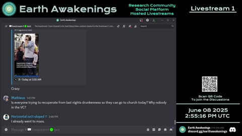 Earth Awakenings - Livestream 1 - #3214 - Live on Rumble/Youtube/X-Twitter/Twitch
