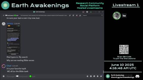Earth Awakenings - Livestream 1 - #3220 - Live on Rumble/Youtube/X-Twitter/Twitch