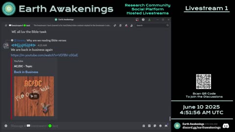 Earth Awakenings - Livestream 1 - #3220 - Live on Rumble/Youtube/X-Twitter/Twitch