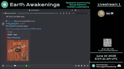 Earth Awakenings - Livestream 1 - #3220 - Live on Rumble/Youtube/X-Twitter/Twitch