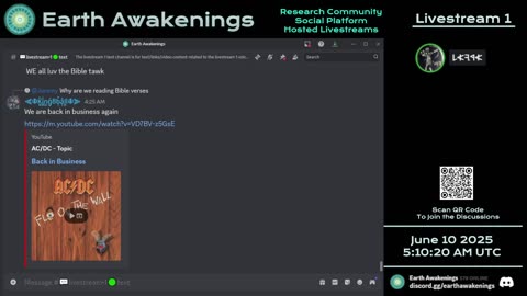 Earth Awakenings - Livestream 1 - #3220 - Live on Rumble/Youtube/X-Twitter/Twitch