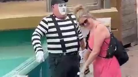 He didn’t expect that😂 | Tom the mime Mrbeast #shorts