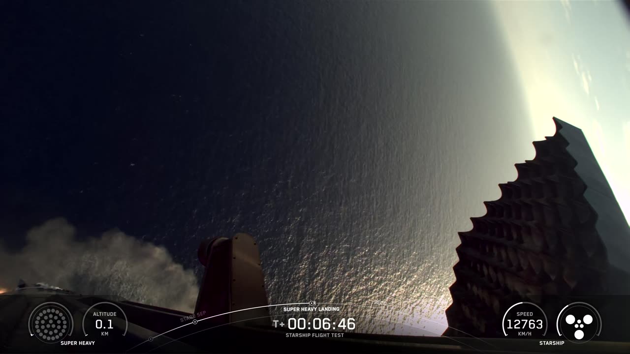 Super Heavy has splashed down in the Gulf