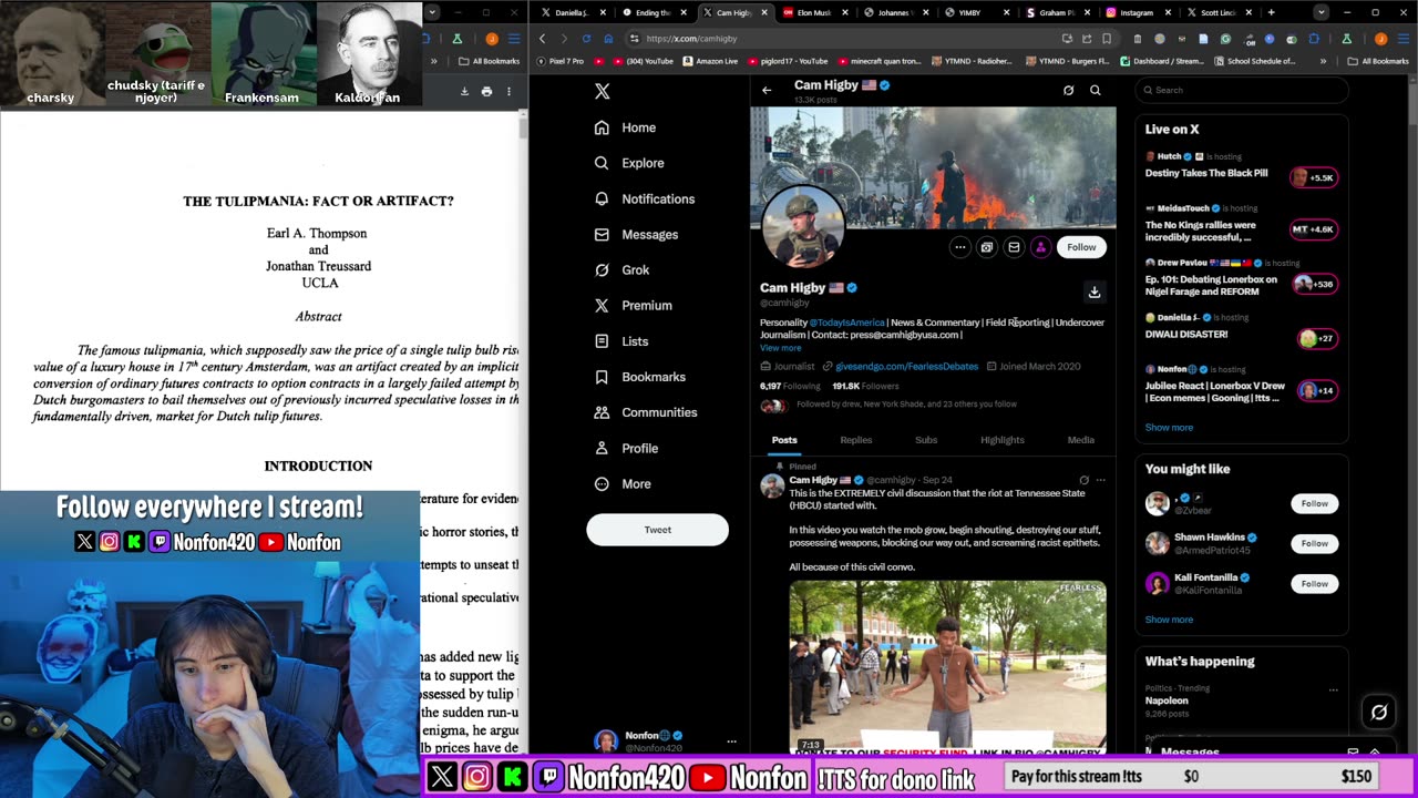 Jubilee React | Lonerbox V Drew | Econ memes | Gooning | !tts !discord