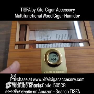 TIFSA by Xifei Cigar Accessory Multifunctional Wood Humidor