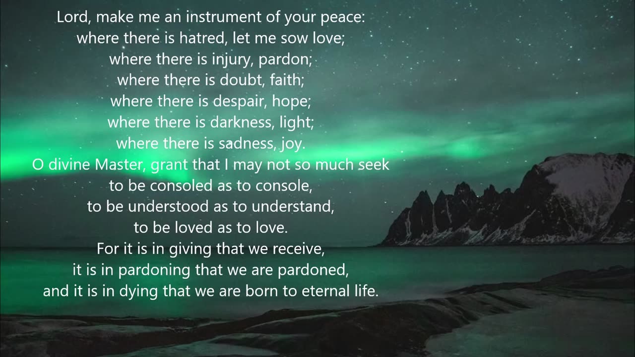 The Prayer of St Francis