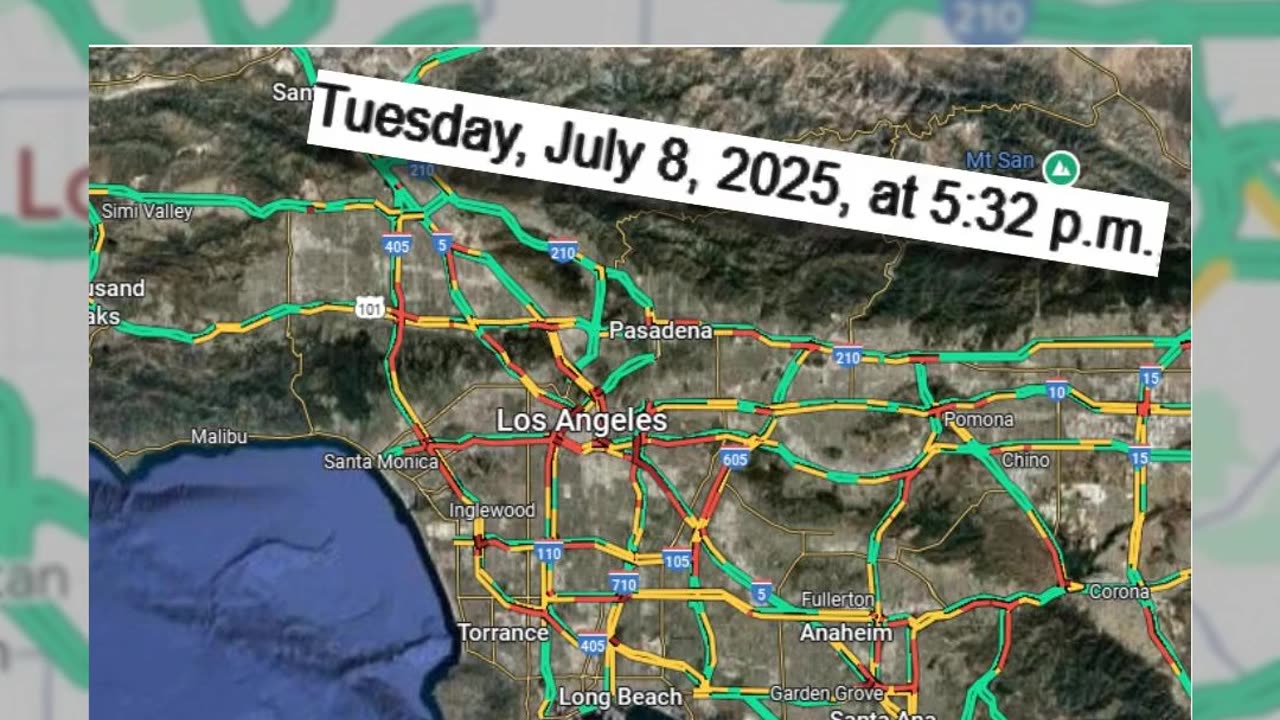Fact Check: Los Angeles Traffic Is NOT 'Just Gone' Because Of Mass Deportations -- Still Jammed