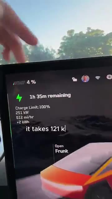 How much does a full tank of electricity cost for a Tesla?