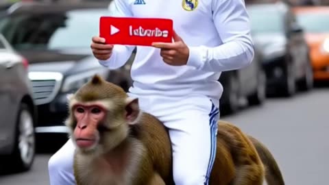 Ronaldo riding dinosaur
