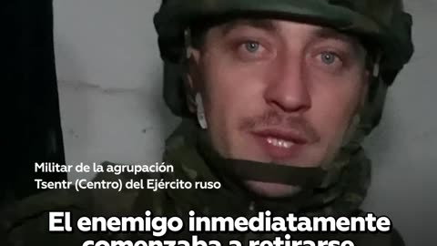Militar ruso relata la toma de Krasnoarmeisk, en Donbass.