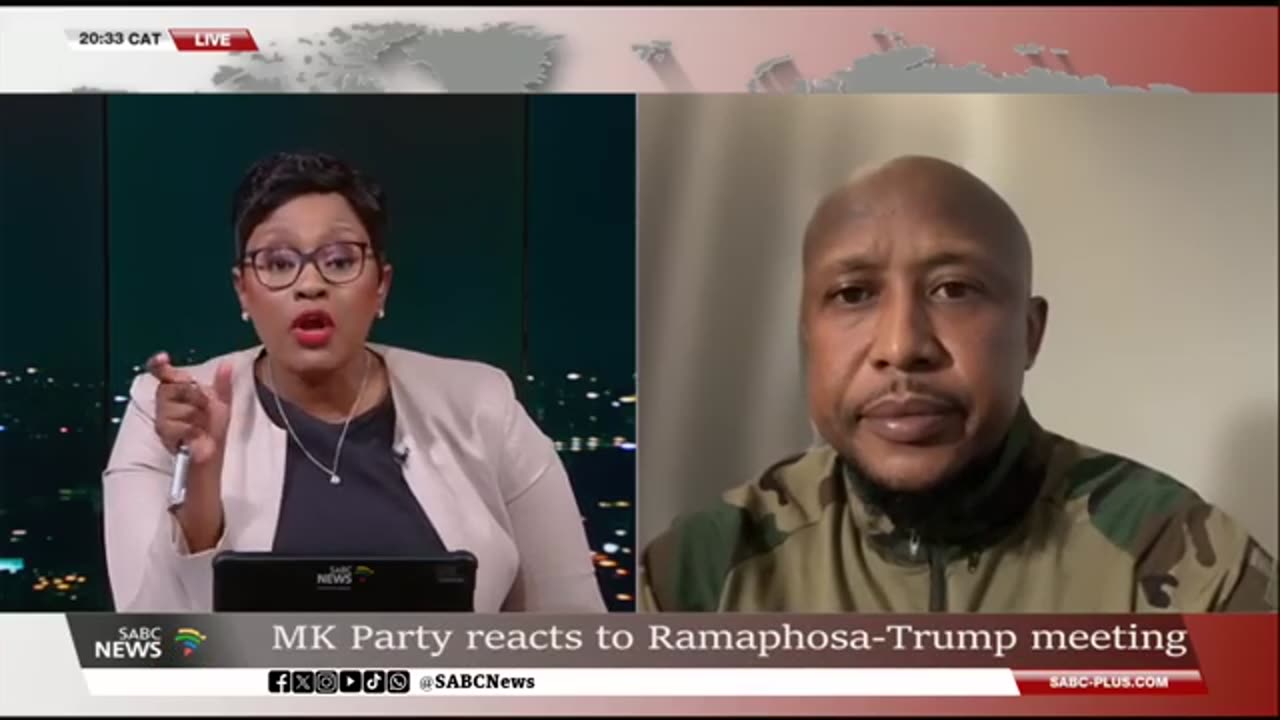 SA-US Relations MK Party reacts to Ramaphosa -Trump meeting