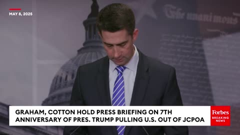Tom Cotton Rips Obama Iran Deal: 'It Didn't Bring Calm, It Didn't Bring Peace'