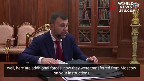 Putin met with the head of the Donetsk People's Republic Denis Pushilin